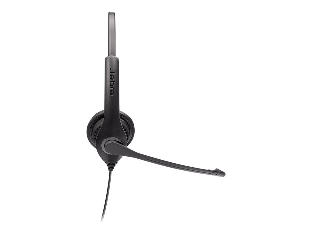 Jabra BIZ 1100 USB Duo - Headset - on-ear - wired - USB - black - academic - Certified for Microsoft Teams, Zoom Certified 1159-0159-EDU