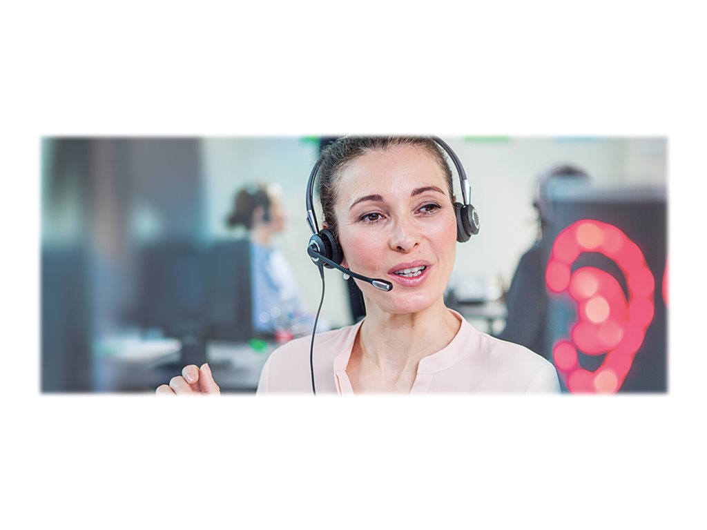 Jabra BIZ 2400 II USB Duo CC MS - Headset - on-ear - convertible - wired - USB - Certified for Skype for Business