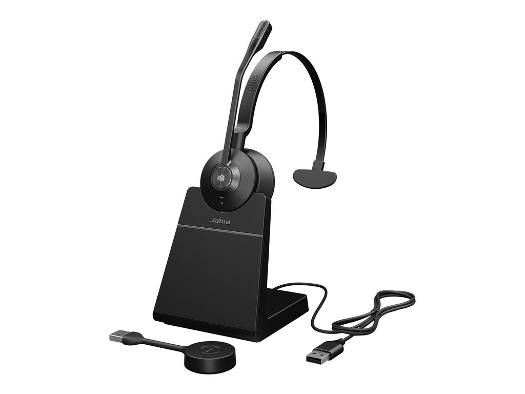 Jabra Engage 55 Mono - Headset - on-ear - DECT - wireless - Certified for Microsoft Teams 9553-455-125
