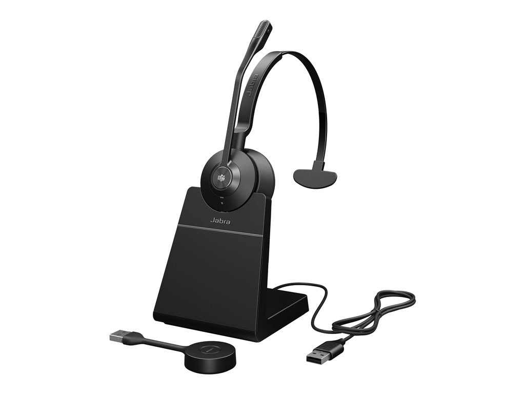 Jabra Engage 55 SE Mono - Headset - on-ear - DECT - wireless - USB-A via DECT adapter - Certified for Microsoft Teams 9653-455-125
