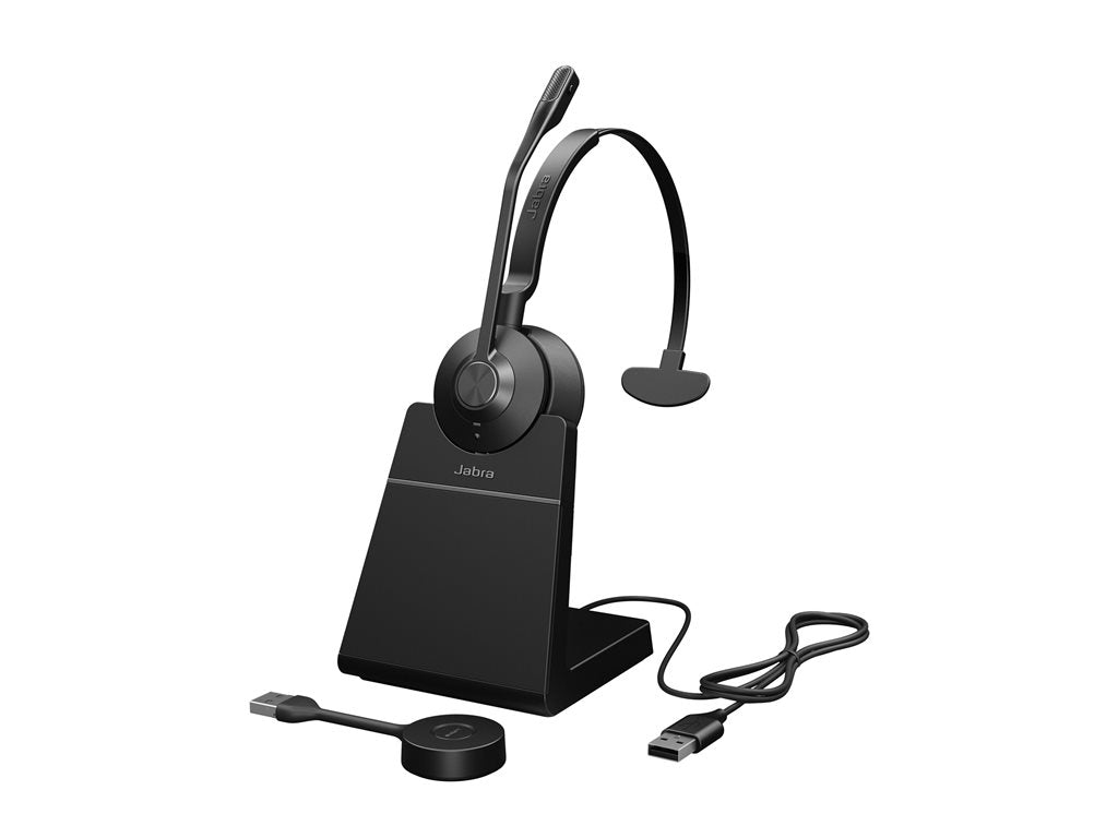 Jabra Engage 55 SE Mono - Headset - on-ear - DECT - wireless - USB-A via DECT adapter - UC certified 9653-415-125