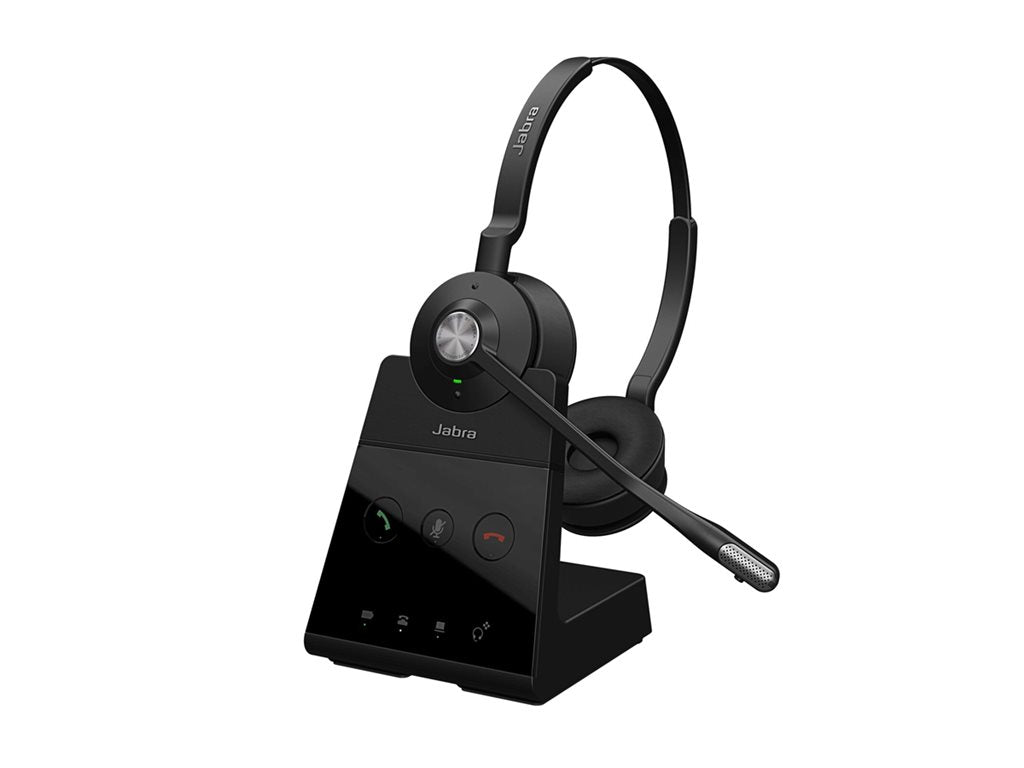 Jabra Engage 65 SE Stereo (Low Power) - Headset - on-ear - DECT - wireless - Zoom Certified, UC certified, Google Meet Certified, 9659-553-125-1
