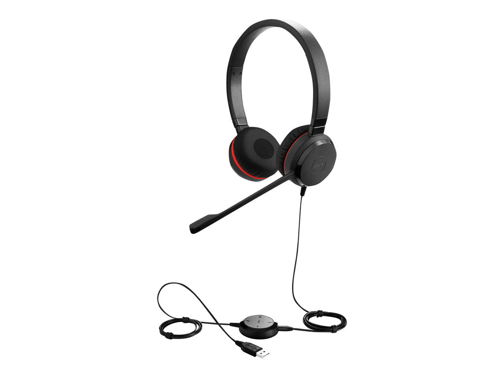 Jabra Evolve 30 II MS stereo - Headset - on-ear - wired - USB, 3.5 mm jack - Certified for Skype for Business GSA5399-823-309