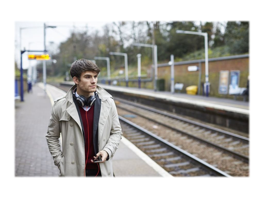 Jabra Evolve 80 MS stereo - Headset - full size - wired - active noise canceling