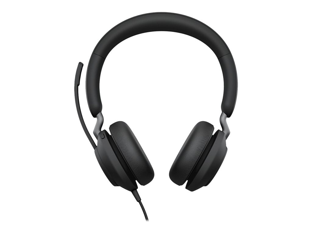 Jabra Evolve2 40 MS Stereo - Headset - on-ear - wired - USB-A - noise isolating - Certified for Microsoft Teams