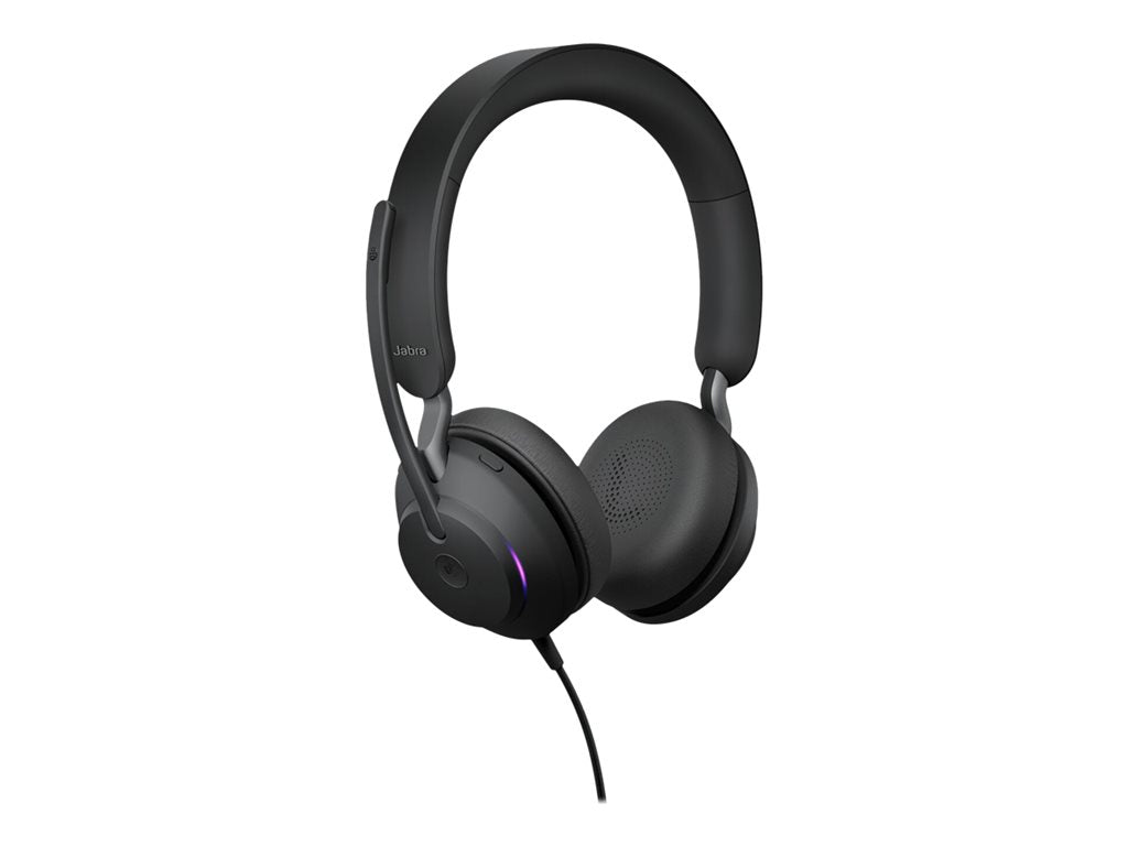 Jabra Evolve2 40 SE MS Stereo - Headset - on-ear - wired - USB-A - noise isolating - Certified for Microsoft Teams 24189-999-999