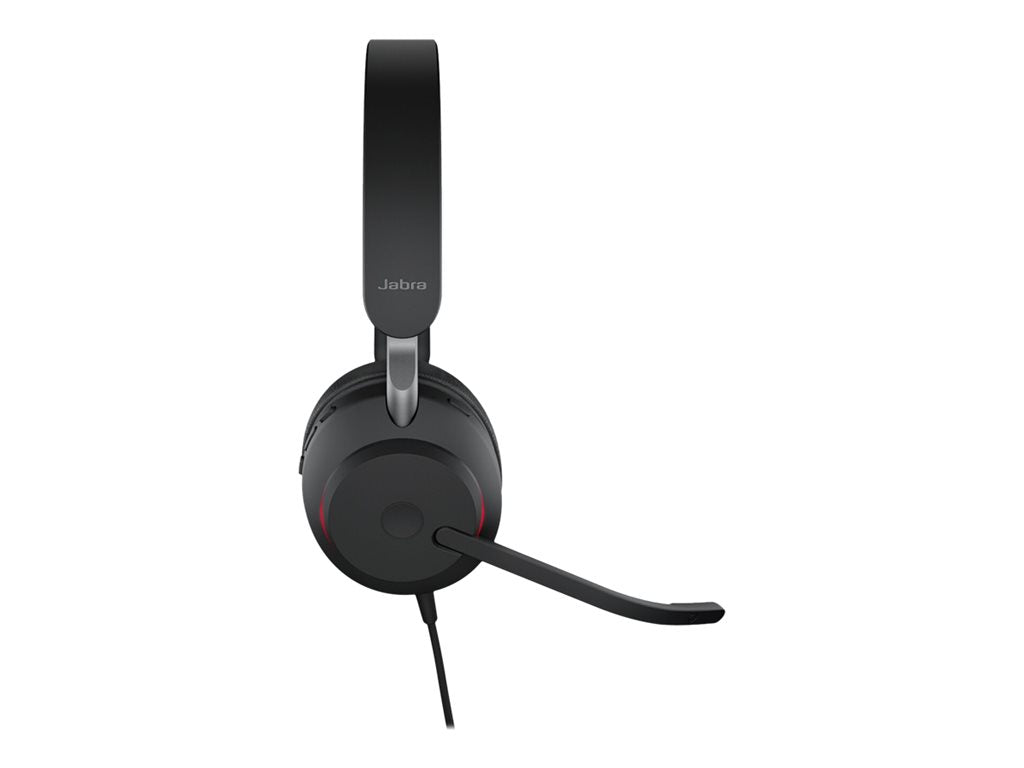 Jabra Evolve2 40 SE UC Stereo - Headset - on-ear - wired - USB-A - noise isolating - Optimized for UC 24189-989-999