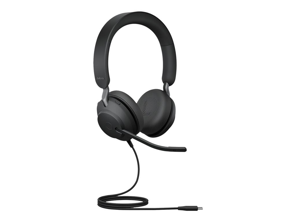 Jabra Evolve2 40 SE UC Stereo - Headset - on-ear - wired - USB-C - noise isolating - Optimized for UC 24189-989-889