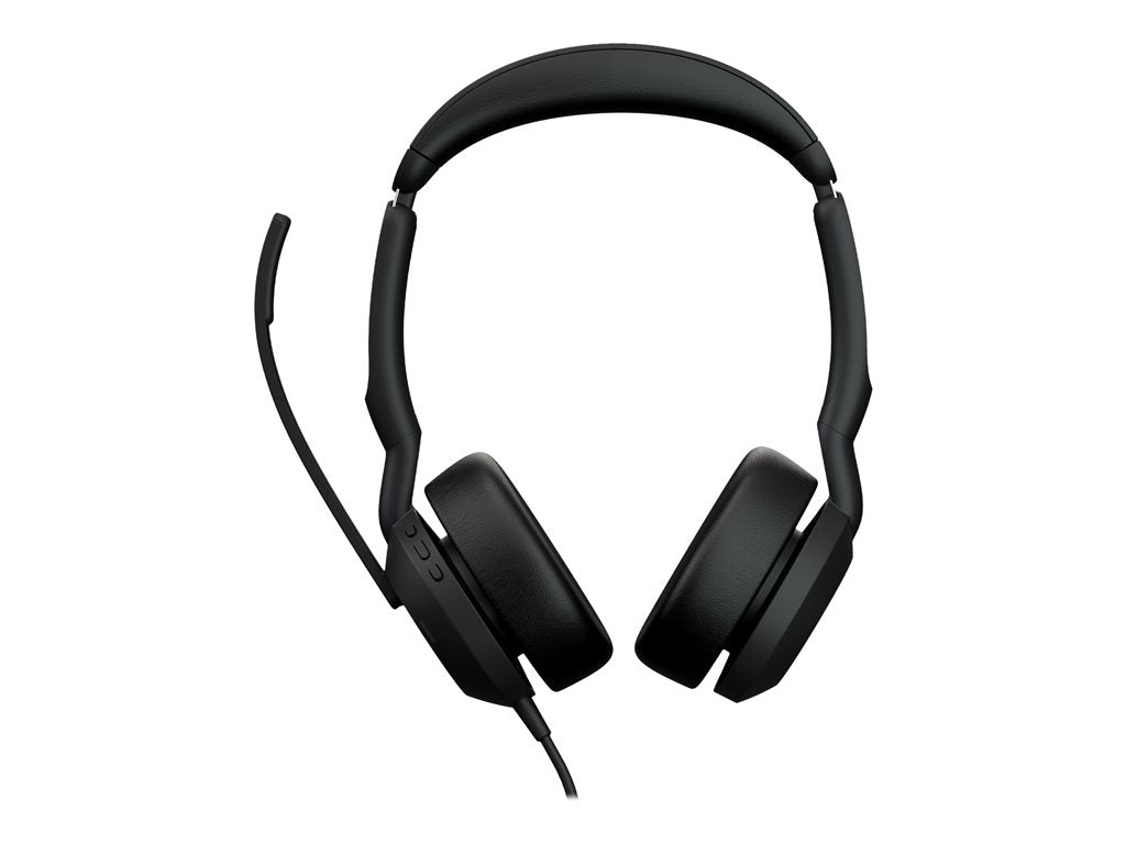 Jabra Evolve2 50 MS Stereo - Headset - on-ear - wired - active noise canceling - USB-A - black - Zoom Certified, Certified for 25089-999-999
