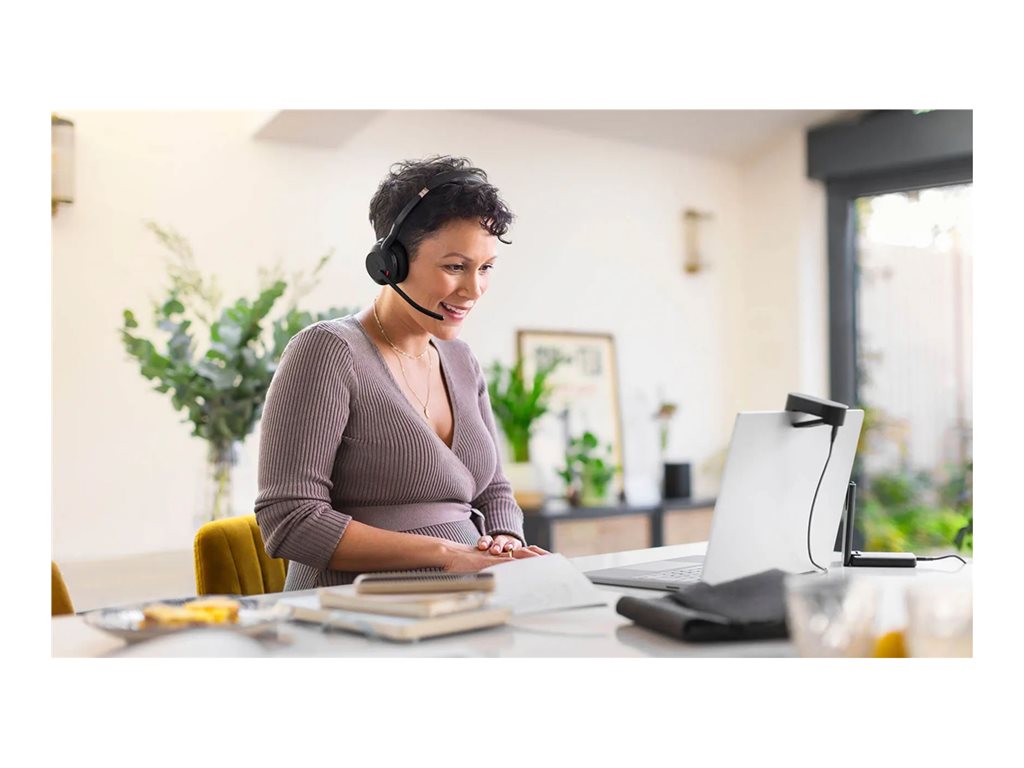 Jabra Evolve2 55 MS Stereo - Headset - on-ear - Bluetooth - wireless - active noise canceling - USB-A via Bluetooth adapter - 25599-999-989-01