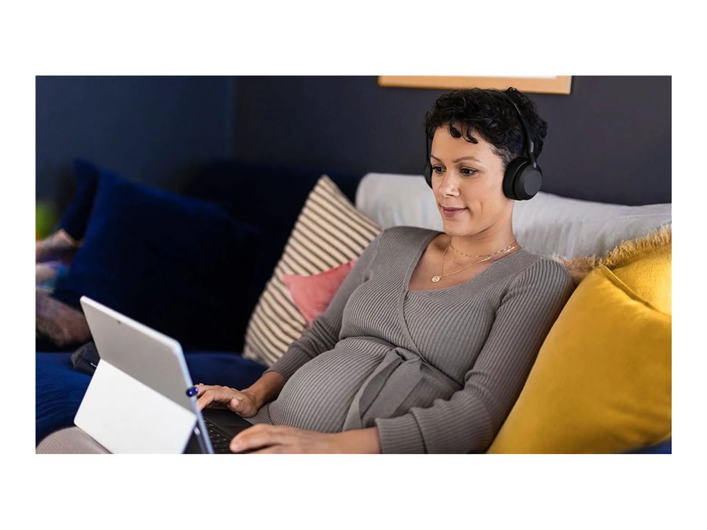 Jabra Evolve2 55 UC Stereo - Headset - on-ear - Bluetooth - wireless - active noise canceling - USB-A via Bluetooth adapter - 25599-989-999-01