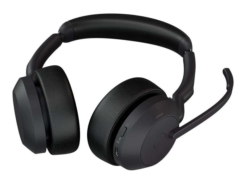 Jabra Evolve2 55 UC Stereo - Headset - on-ear - Bluetooth - wireless - active noise canceling - USB-A via Bluetooth adapter - 25599-989-999-01