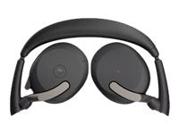 Jabra Evolve2 65 Flex MS Stereo - Headset - on-ear - Bluetooth - wireless - active noise canceling - USB-C via Bluetooth adapter 26699-999-889-01