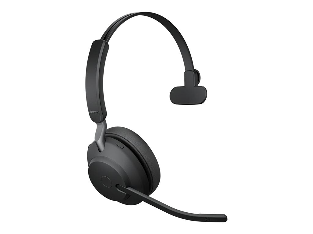 Jabra Evolve2 65 UC Mono - Headset - on-ear - convertible - Bluetooth - wireless - USB-C - noise isolating - black -