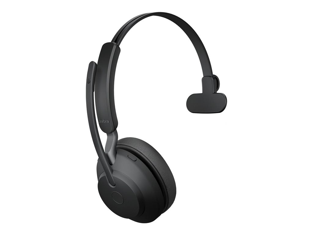 Jabra Evolve2 65 UC Mono - Headset - on-ear - convertible - Bluetooth - wireless - USB-C - noise isolating - black 26599-889-899