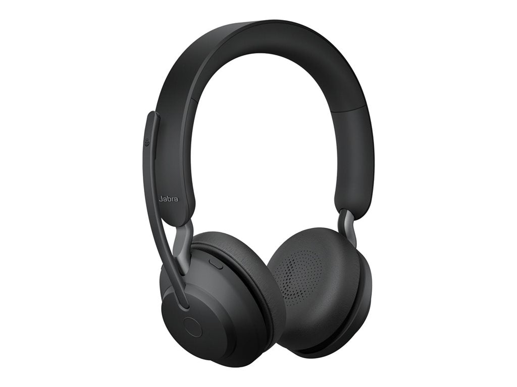 Jabra Evolve2 65 UC Stereo - Headset - on-ear - Bluetooth - wireless - USB-C - noise isolating - black 26599-989-899