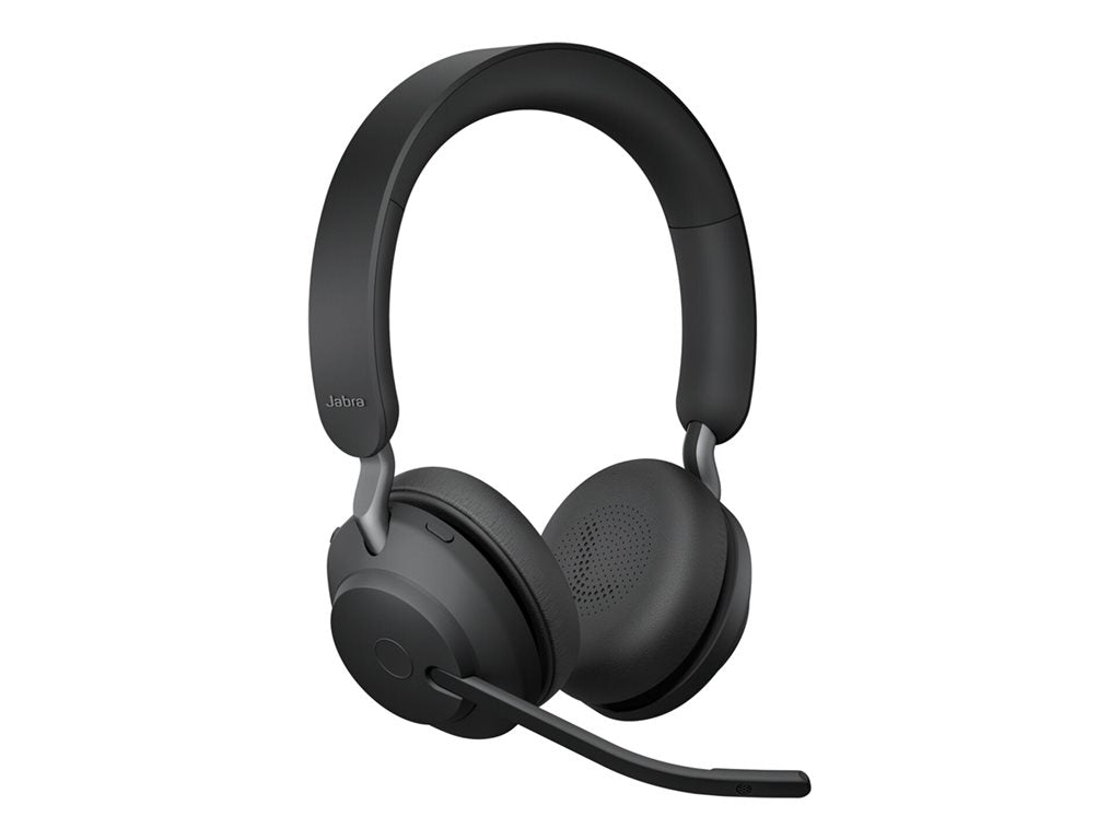 Jabra Evolve2 65 UC Stereo - Headset - on-ear - Bluetooth - wireless - USB-C - noise isolating - black 26599-989-899