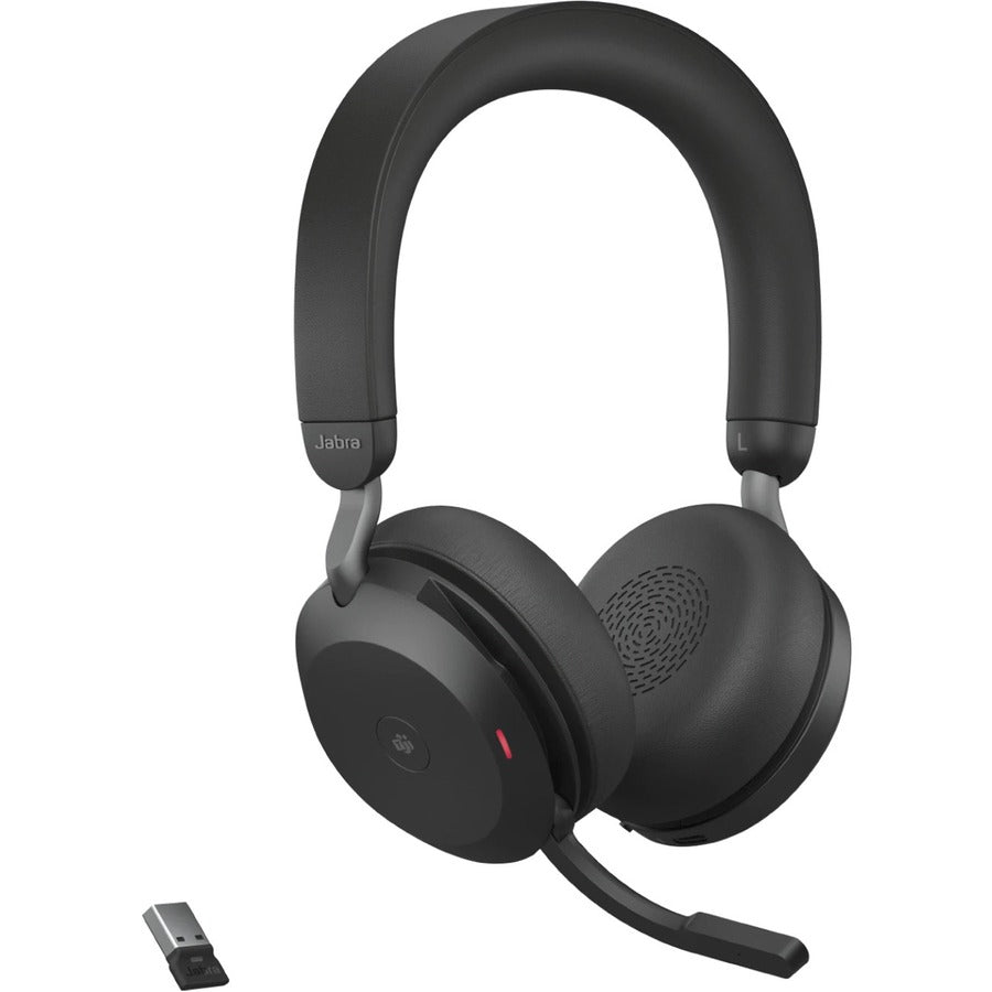 Jabra Evolve2 75 Wireless On-ear Stereo Headset - USB-A - For MS Teams - Black - Binaural 27599-999-999
