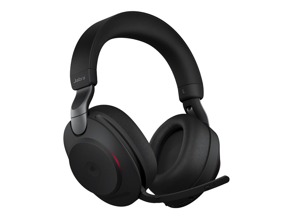 Jabra Evolve2 85 MS Stereo - Headset - full size - Bluetooth - wireless, wired - active noise canceling - 3.5 mm jack - noise 28599-999-989