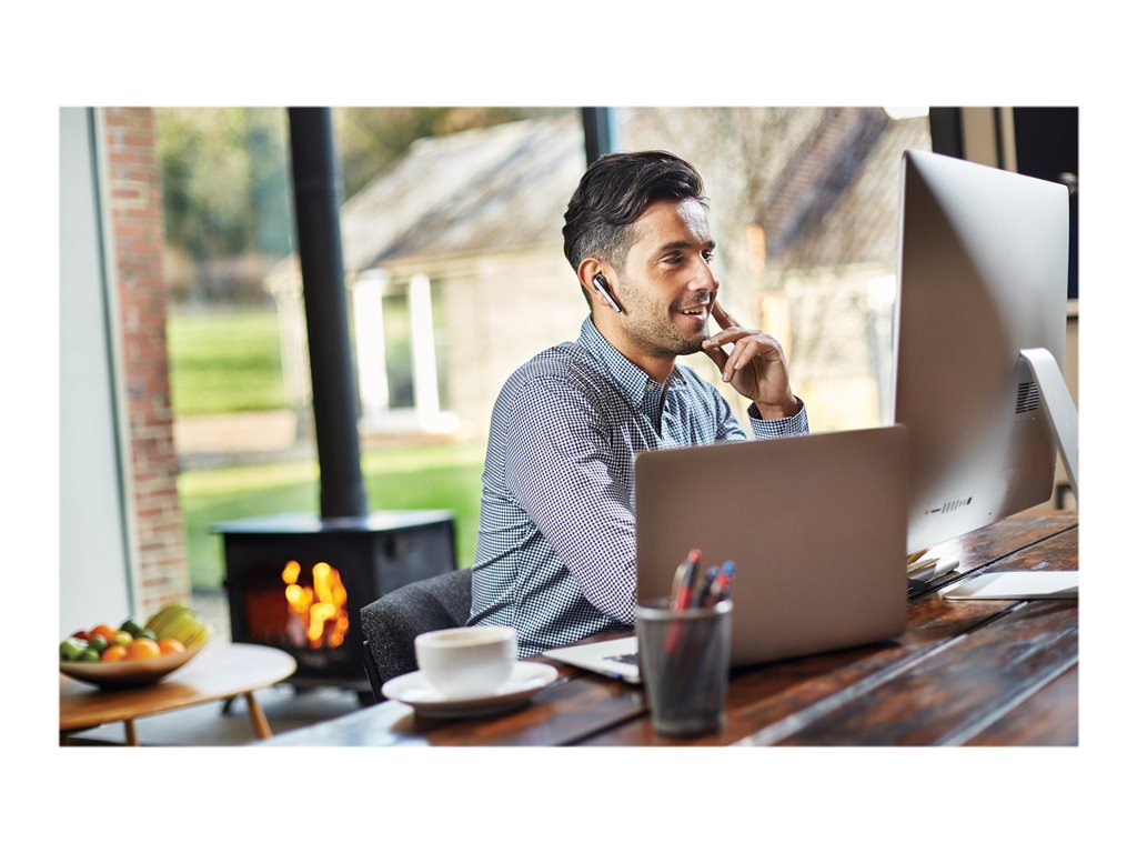 Jabra STEALTH UC - Headset - in-ear - over-the-ear mount - Bluetooth - wireless - NFC - active noise canceling 5578-230-109