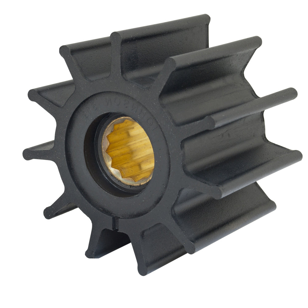 Jabsco Impeller Kit - 12 Blade - Neoprene - 3-&#190;" Diameter - Brass Insert - Spline