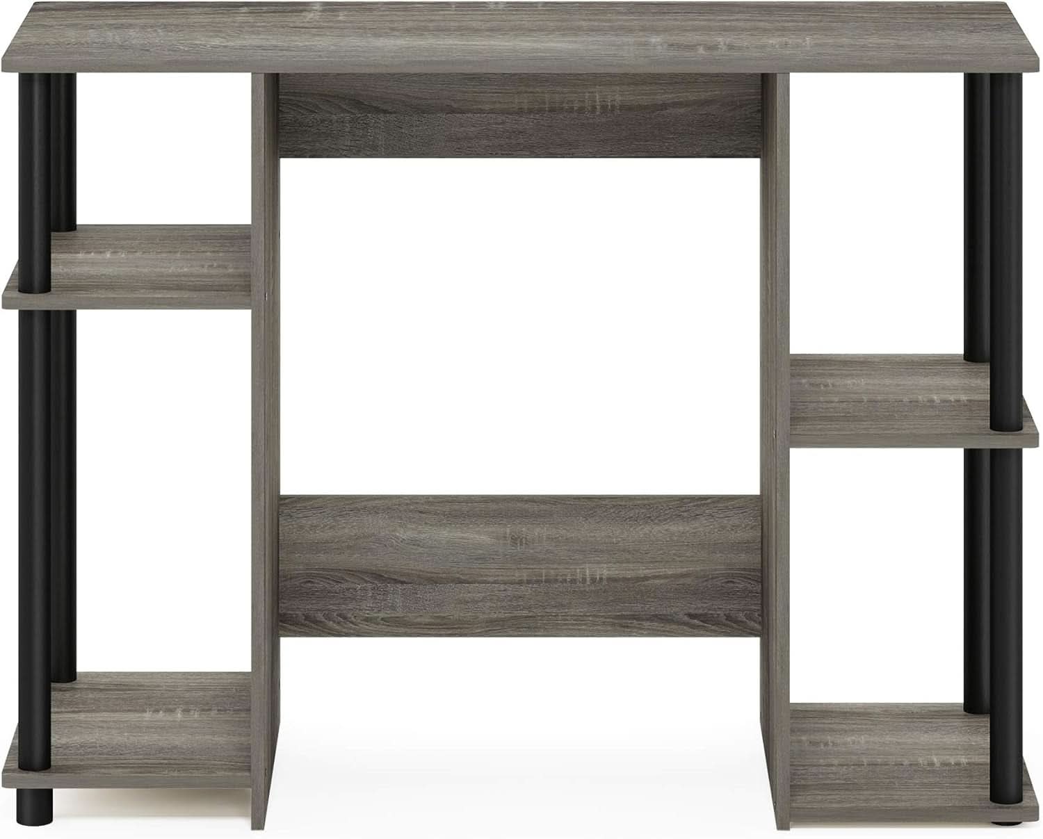 Jaya Computer Study Desk With Open Storage Grey Black