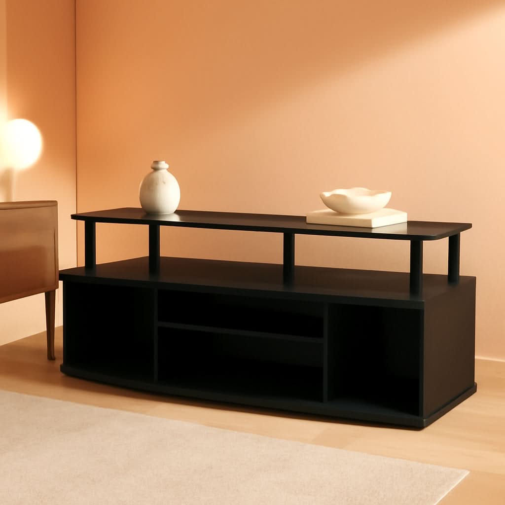 Jaya Large Entertainment Center For 55 Inch TV Blackwood