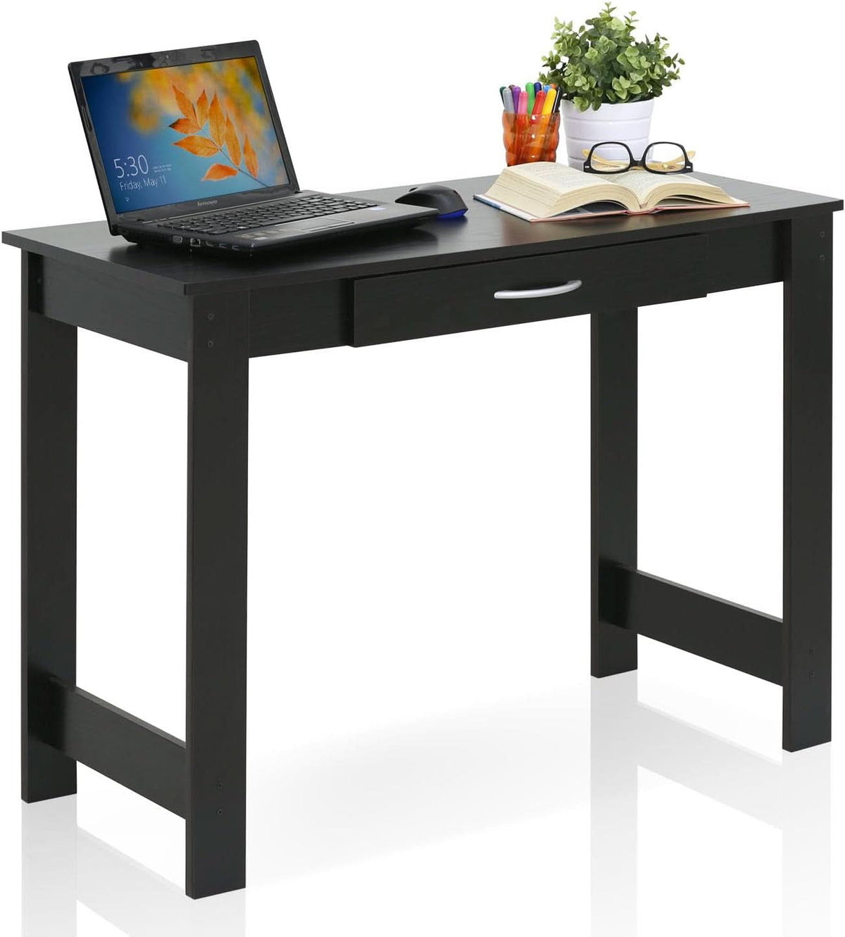 Jaya Writing Desk Large Blackwood With Drawer Home Office Desk
