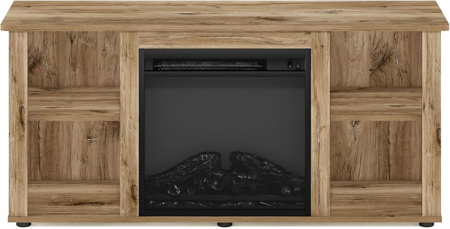 Jensen TV Stand With Electric Fireplace For 55 Inch TVs