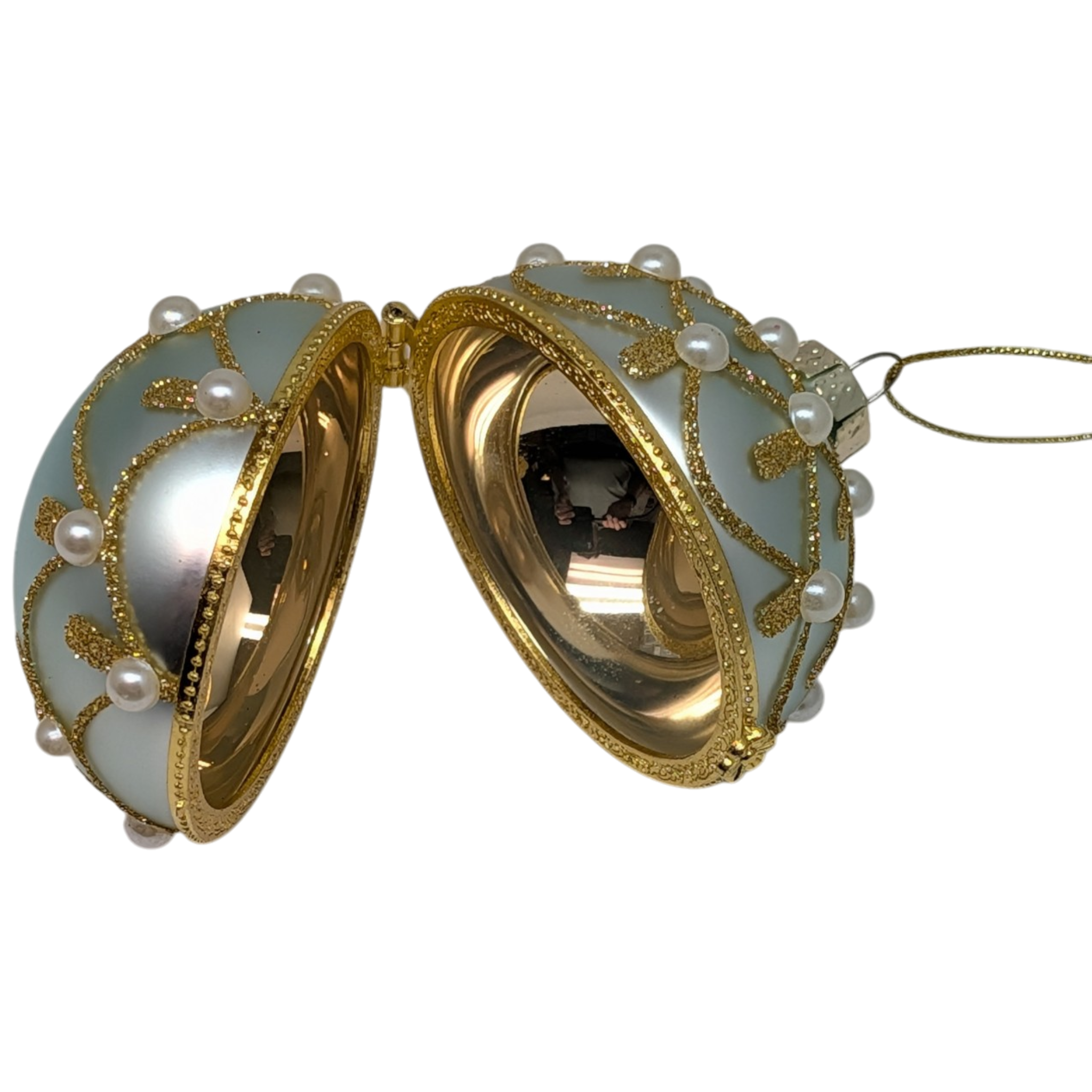 Jeweled Hinged Box Ornament -