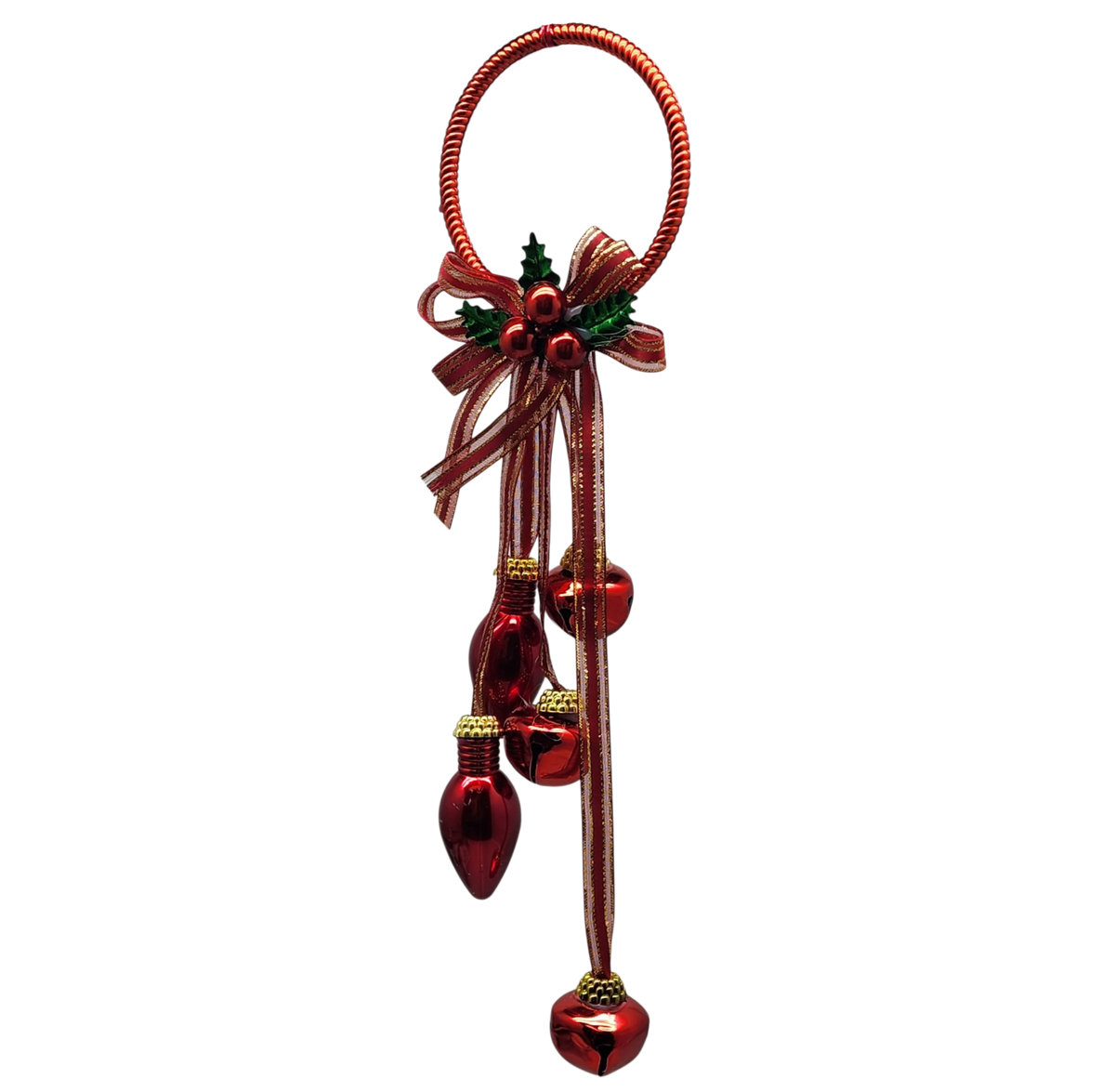 Jingle Bell Door Hanger - Red