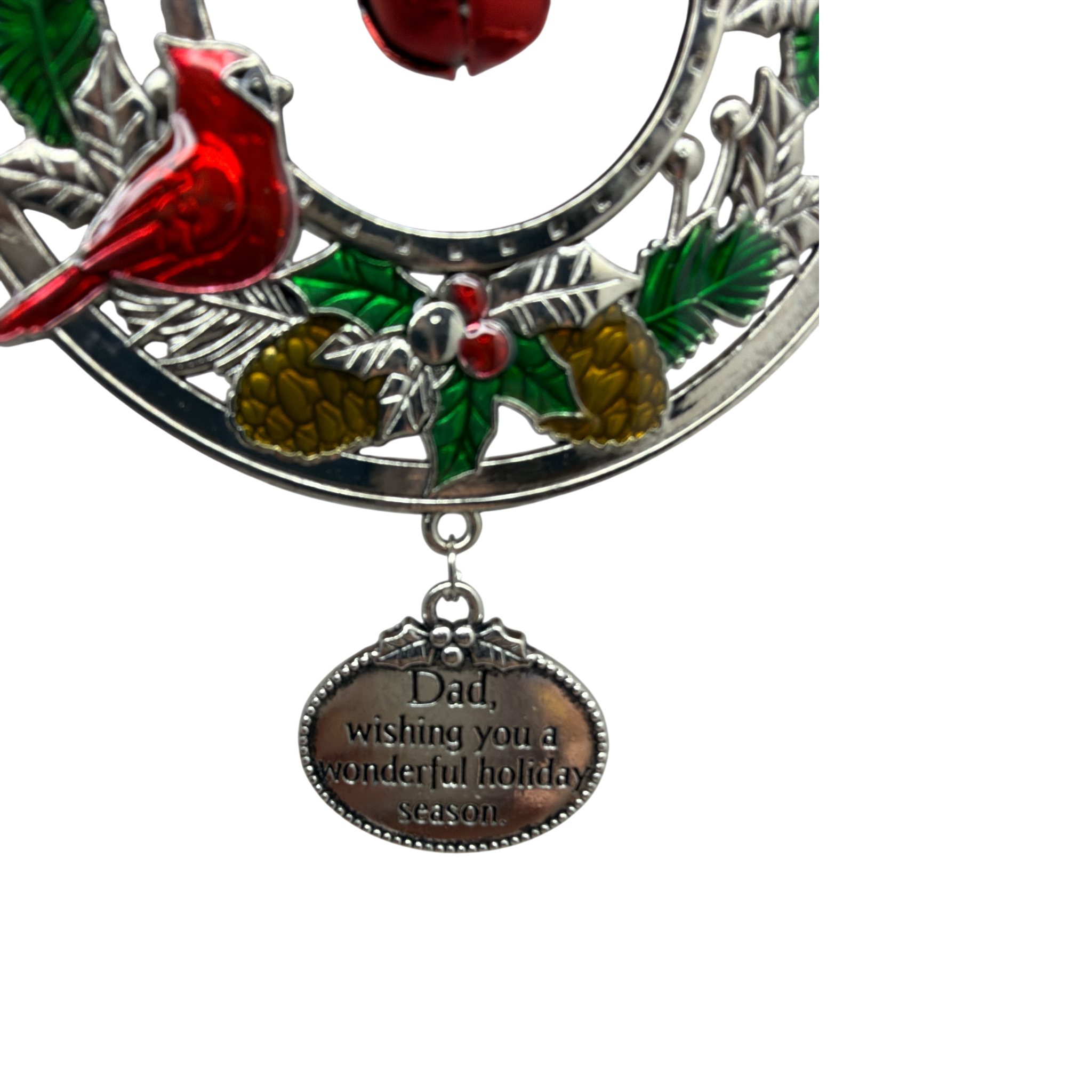 Jingle Bell Ornament -Dad, Wishing You A Wonderful Holiday Season