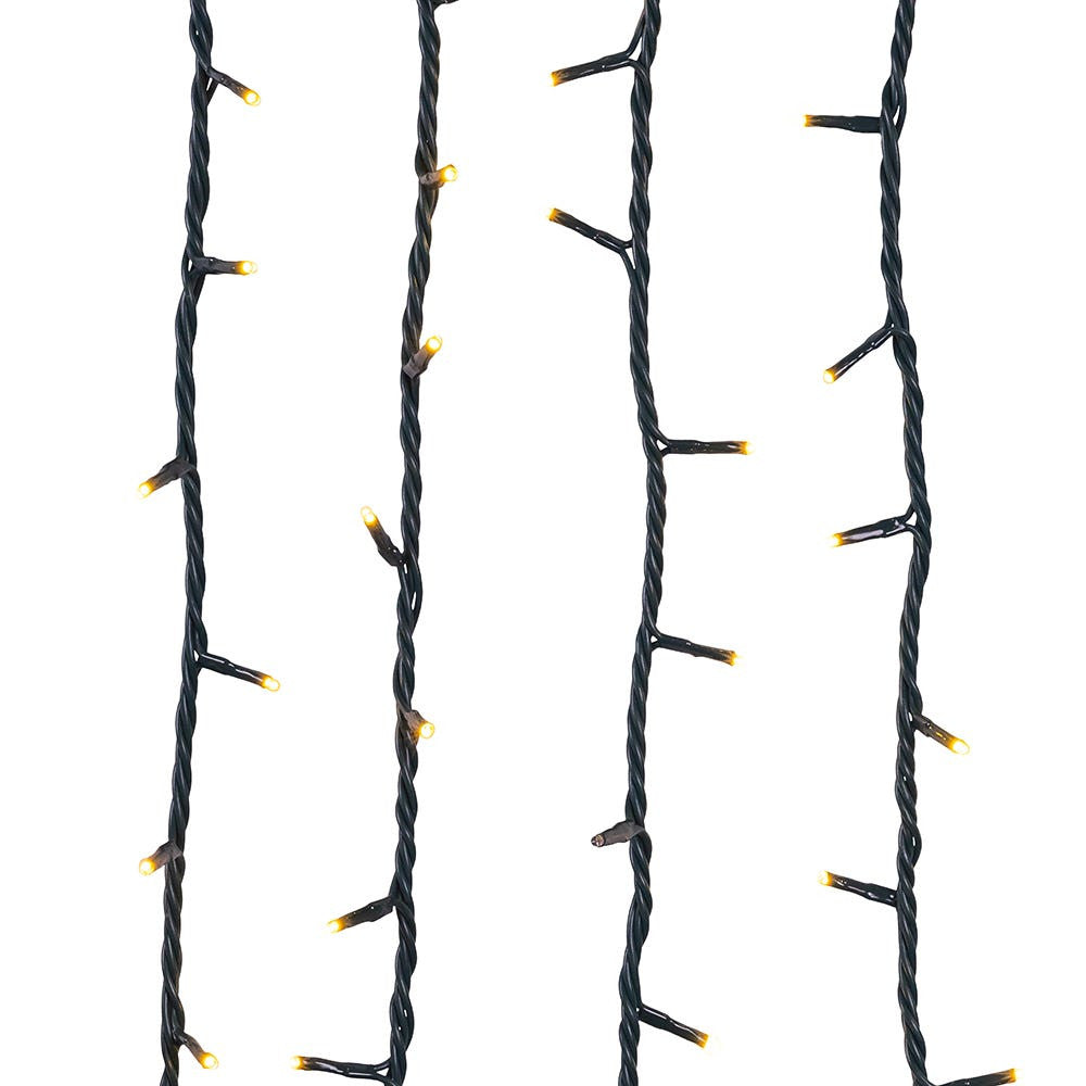 Jingle Bright 100 LED Light Set - Warm White - Green Wire