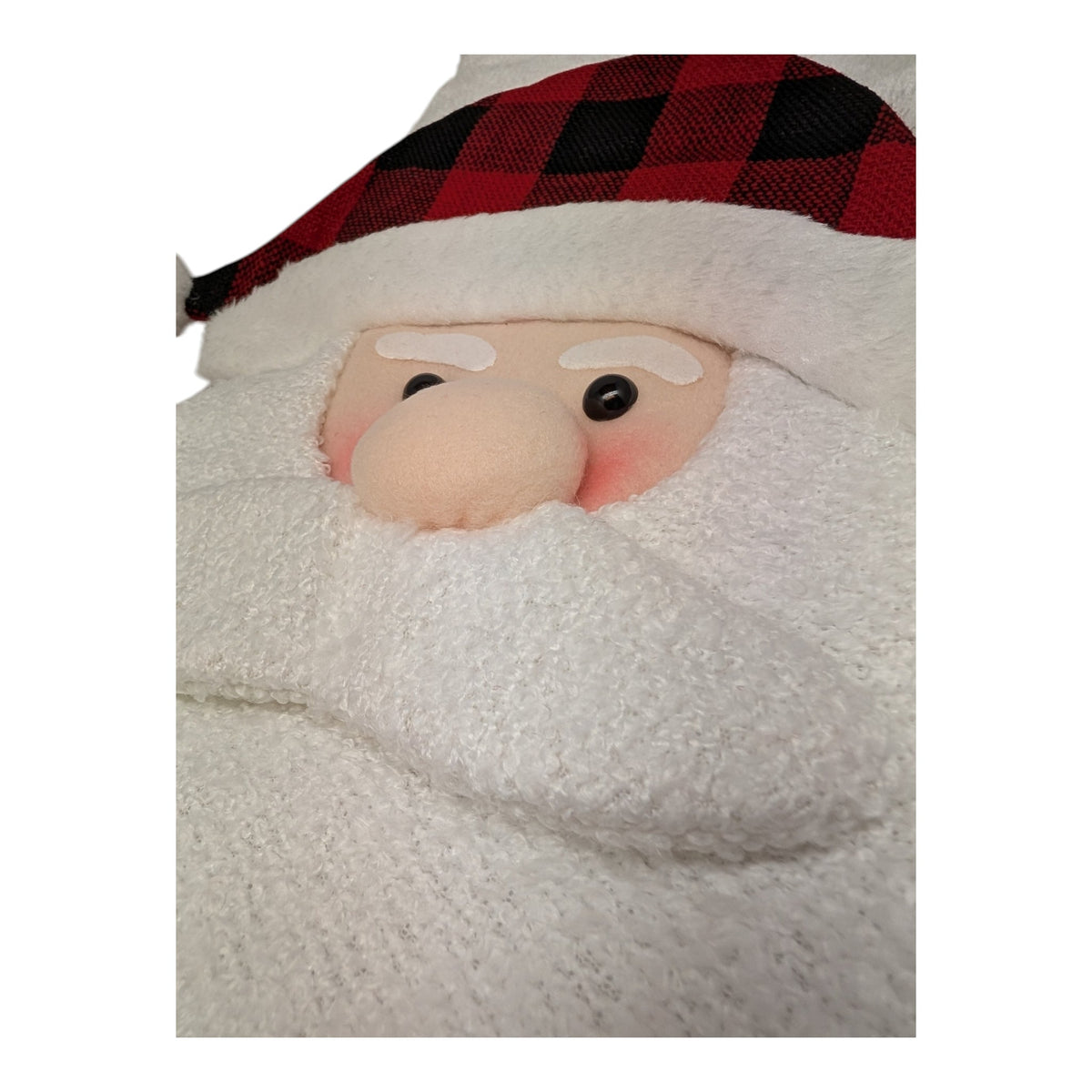 Joyful Santa Plush Stocking