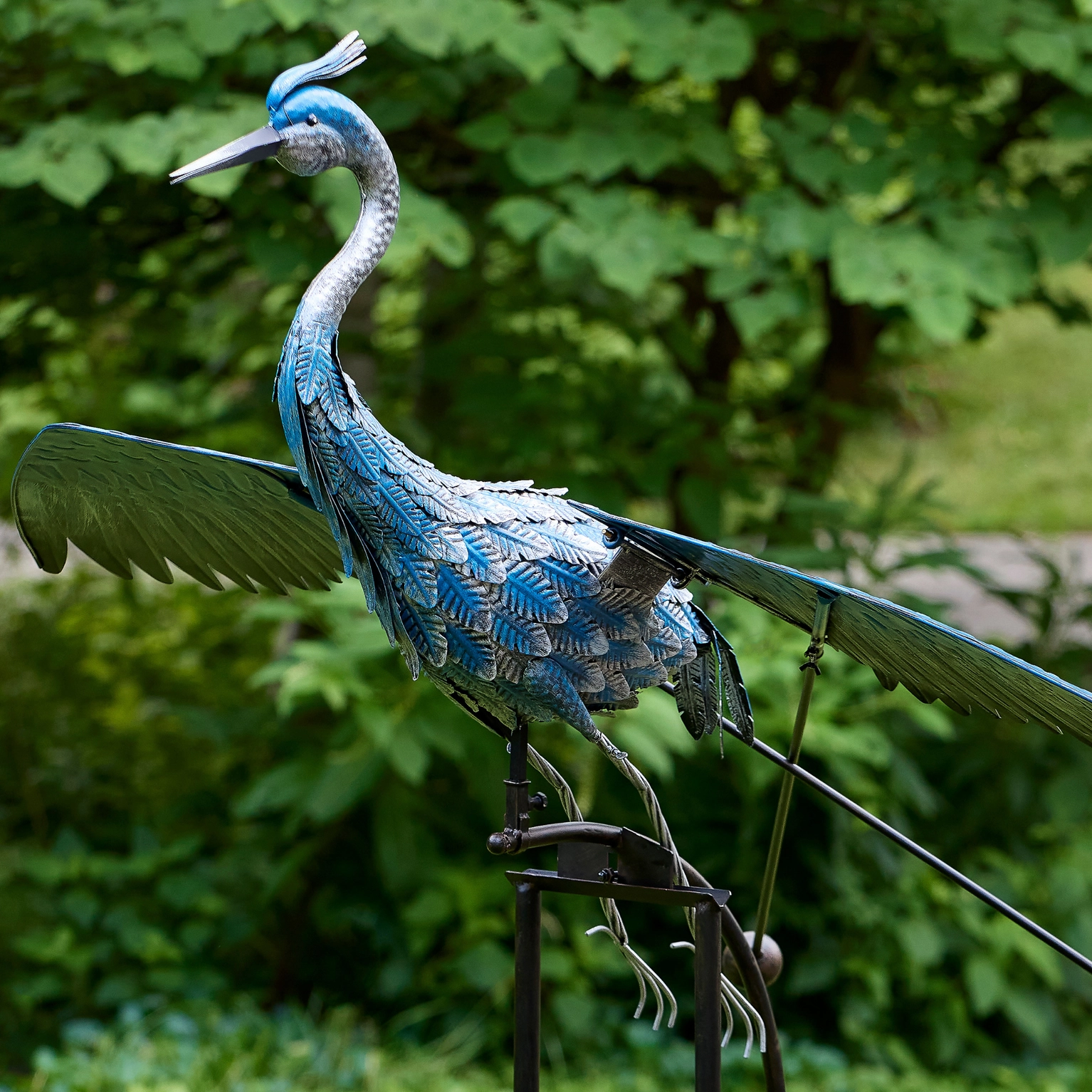 Jumbo Heron Balance Rocker - 6.5ft wingspan!