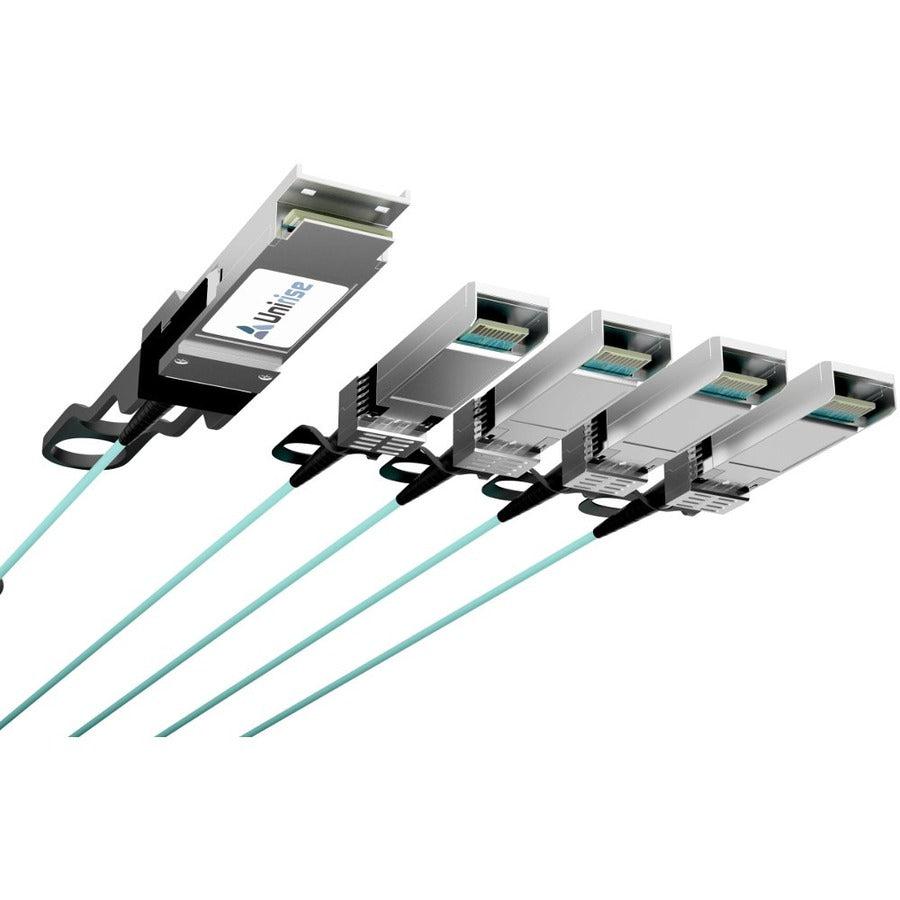 Juniper 40G QSFP+ to 4 SFP+ Active Optical Cable (AOC) Breakout Copper Cable JNP-QSFP-AOCBO-10M-U
