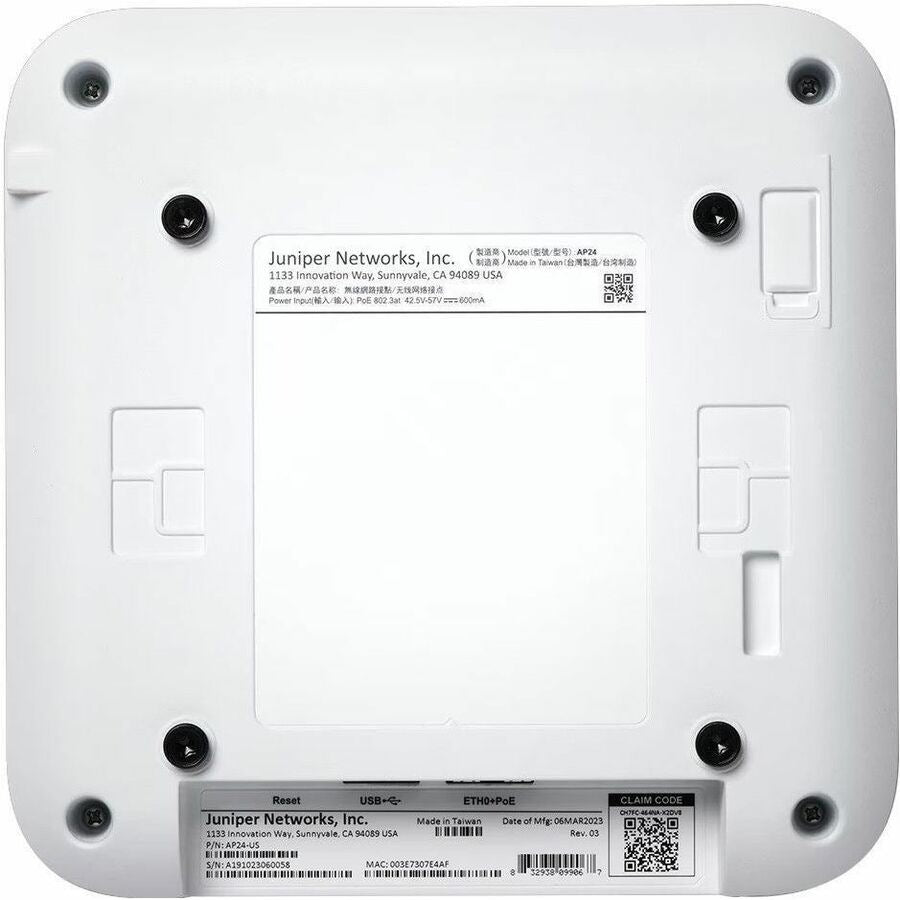 Juniper AP24-US WiFi 6E Access Point Multigigabit for Enterprise