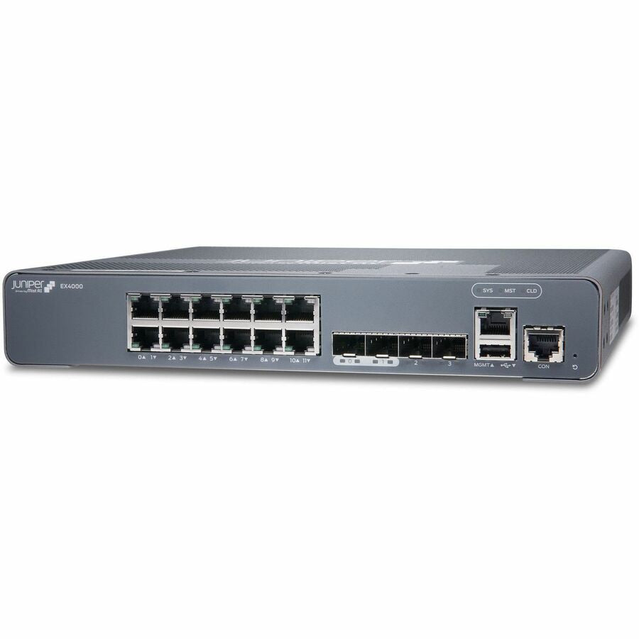 Juniper EX4000-12T Fanless 12-Port 1GbE Switch for Offices