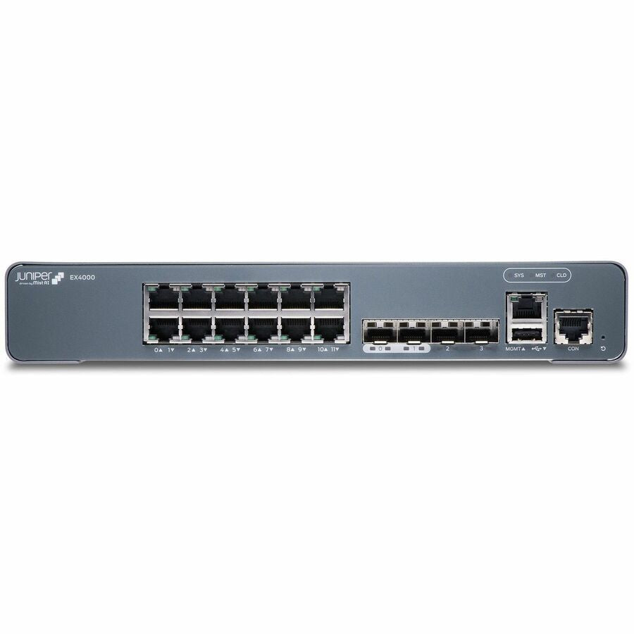 Juniper EX4000-12T Fanless 12-Port 1GbE Switch for Offices