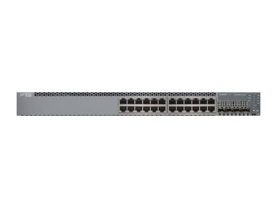 Juniper Networks EX Series EX2300-24P - Switch - L3 - managed - 24 x 10/100/1000 (PoE+) + 4 x Gigabit SFP / 10 Gigabit