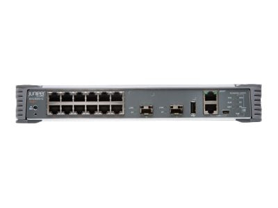 Juniper Networks EX Series EX2300-C-12P-VC - Switch - L3 - managed - 12 x 10/100/1000 (PoE+) + 2 x Gigabit SFP / 10