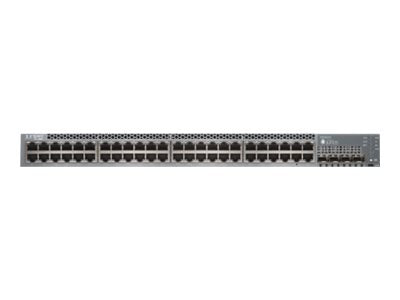 Juniper Networks EX Series EX3400-48P - Switch - L3 - managed - 48 x 10/100/1000 (PoE+) + 4 x Gigabit SFP / 10 Gigabit