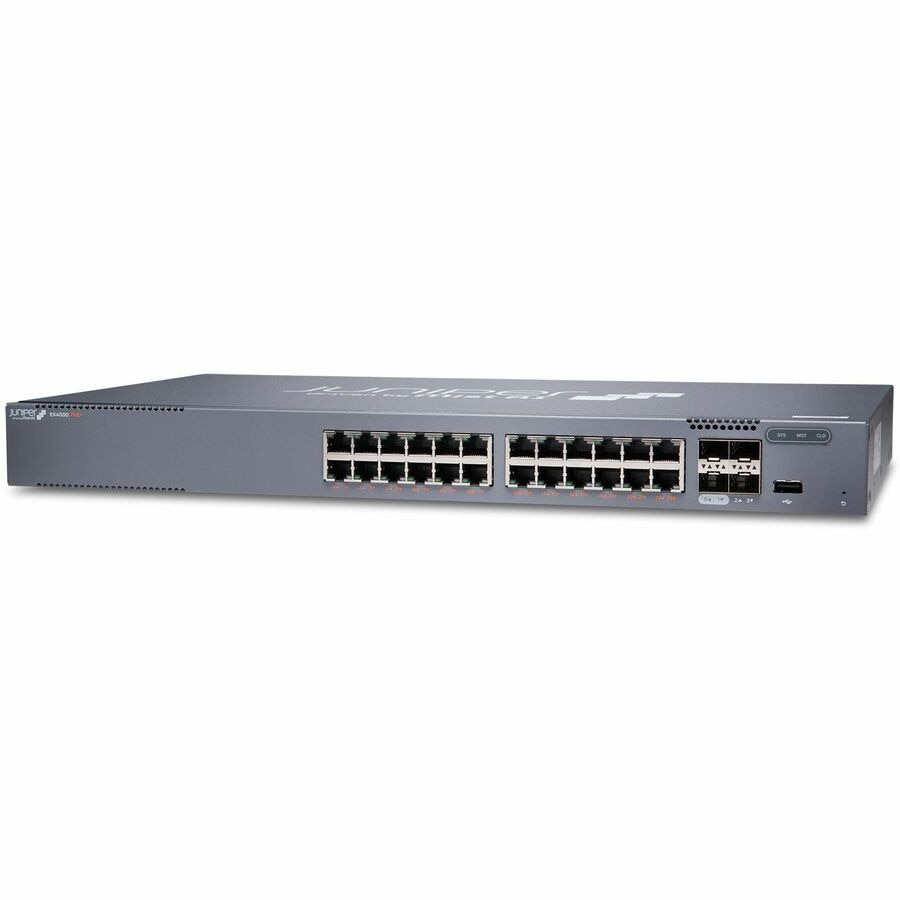 Juniper Networks EX4000-24P 24-Port PoE+ Switch with 4x 10G Uplinks for Enterprise