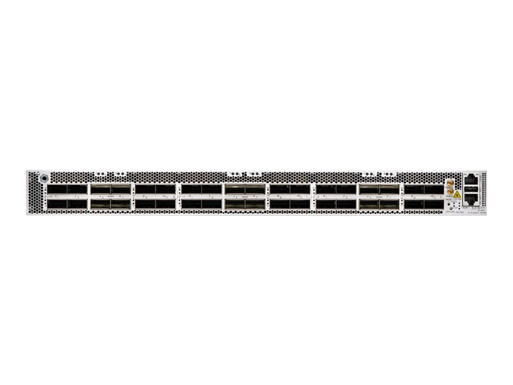 Juniper Networks PTX Series PTX10001-36MR - Router 40GbE, 100GbE, 200GbE, 400GbE - front to back airflow -