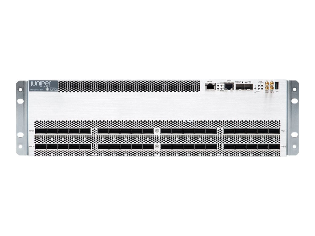 Juniper Networks PTX Series PTX10003-80C-DC - - router - - 40GbE, 100GbE, 200GbE, 400GbE - front to back airflow -