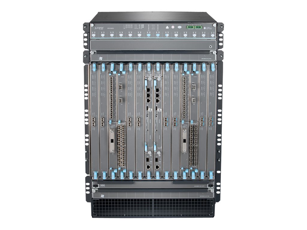 Juniper Networks SRX 5800 - Security appliance - rack-mountable - TAA Compliant - with Juniper Networks SRX5KRE3-128G,