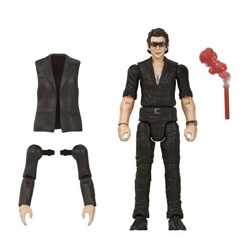 Jurassic Park Dr. Ian Malcolm Action Figure with Flare for Fans