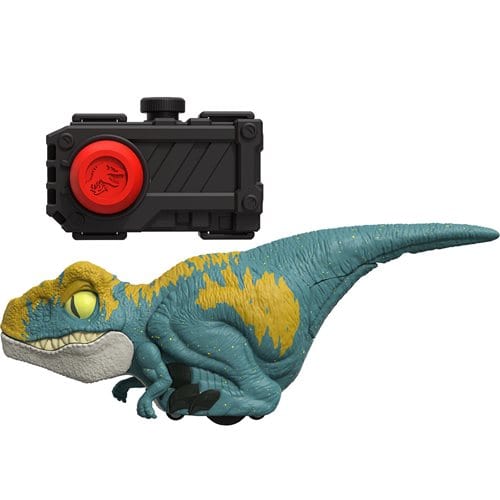 Jurassic World Dominion Blue Velociraptor Click Tracker Toy for Kids 6-8