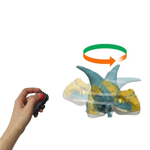 Jurassic World Dominion Blue Velociraptor Click Tracker Toy for Kids 6-8