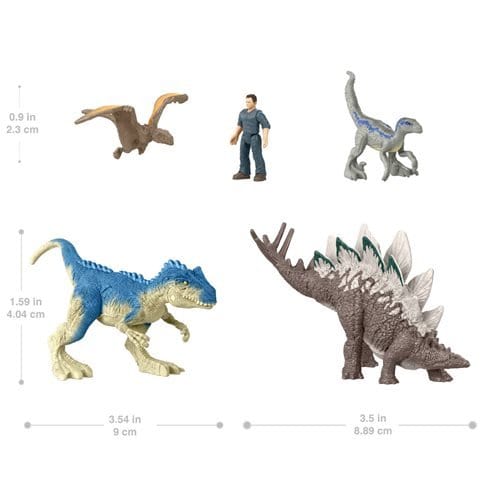 Jurassic World Dominion Chaotic Cargo Pack with 5 Mini Figures for Kids